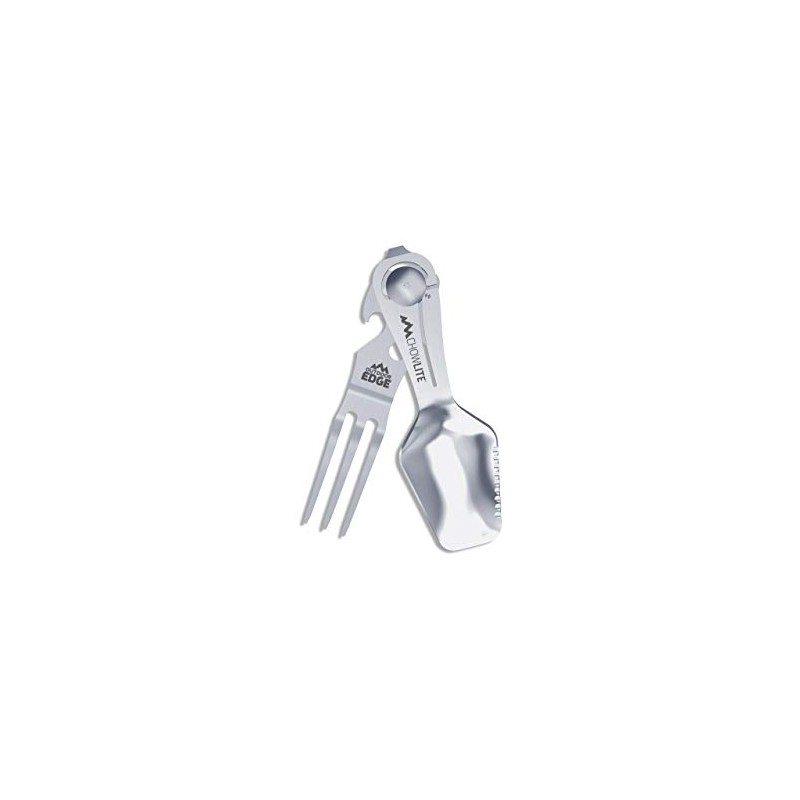 Outdoor Edge Unisex - Adult CHOWLITE Camping Cutlery Set, Silver,