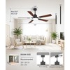 ZYD Ceiling Fans with Lights, 52 Inch Ceiling Fan with