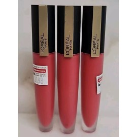 L'Oreal Paris 3 L'OREAL PARIS MAKEUP ROGUE SIGNATURE MATTE LIP STAIN- I DECIDE #438.