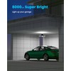 Kryoza Motion Sensor Garage Lights 2 Pack, 8000LM Led Motion