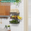 OKZEST 3-Tier Fruit Basket for Kitchen Counter, Wall Hanging Fruit