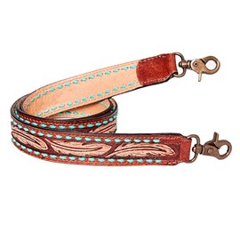 American Darling Hand Tooled Genuine Leather Crossbody Handle Strap for Bags | Phone Crossbody Strap | Crossbody Keychain Strap for Wallet Purse Clutch Cellphone Key Chain Holder | Shoulder Bag Strap