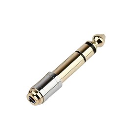 okcsc 3.5mm to 6.35mm Headphone Pure Copper Gold-Plated Jack Adapter Stereo Auxiliary Converter，for Microphone Headphones, Amplifiers, Electronic Keyboards and Guitar a Package