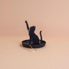 Balvi Feline Ring Holder Black Colour Cat Shape Metal