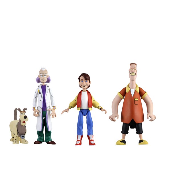 NECA Back to The Future: The Animated Series 3-Pack Toony Classic Figures - Marty, Doc, and Biff
