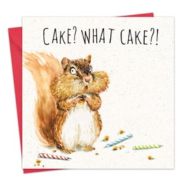 Twizler Funny Birthday Card Chipmunk - Funny Card - Happy Birthday Card - Funny Birthday Card Women - Funny Birthday Card Men - Funny Birthday Card Her or Him - Cute Card Birthday
