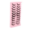 10 Pares de Pestañas Postizas, DD Curl Look Wispy Cat