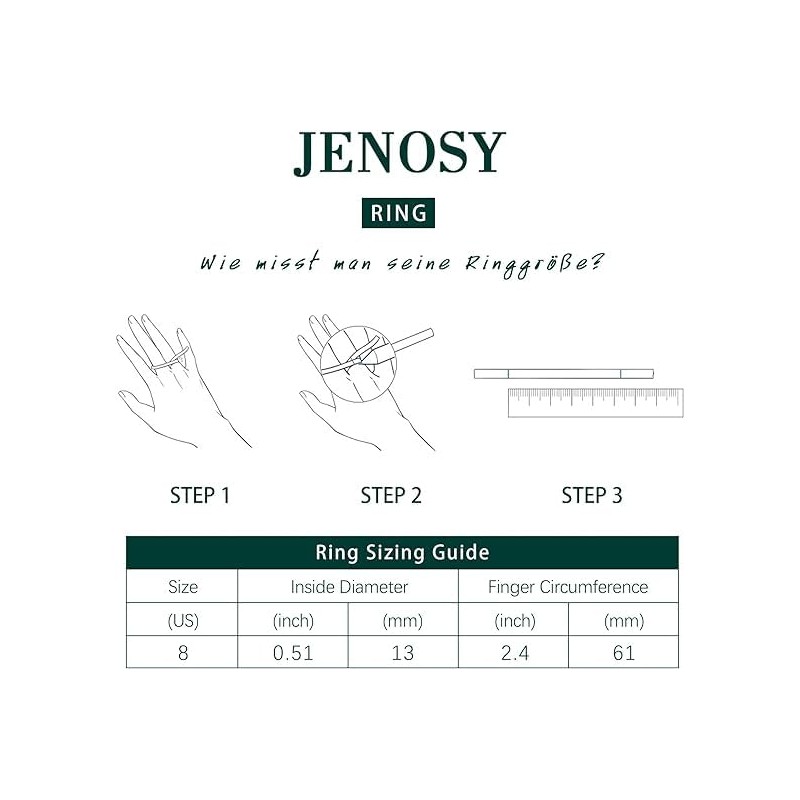 Jenosy 18k Gold-Plated Gold Rings, Gold-plated