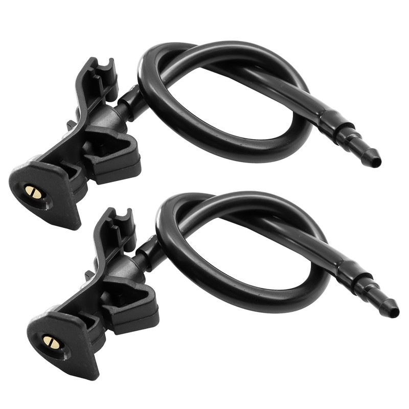2Pcs BB5Z17603A AR3Z17603A Adjustable Windshield Washer Nozzles Hose Kit Fit