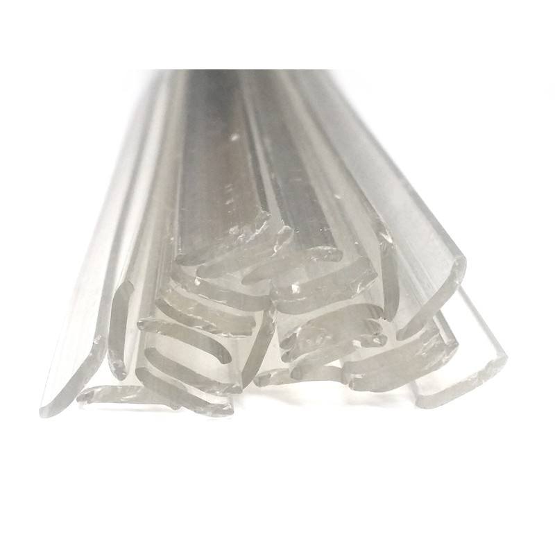 Plastic Welding Wire PMMA 8 x 1 mm Flat Transparent