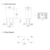 General Purpose Micro Relay 301-1c-C-D1 U05 12VDC 35A 5 Pin