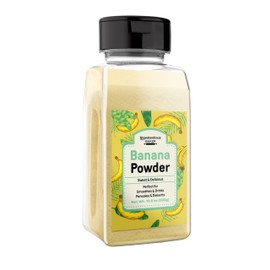 Unpretentious Banana Powder (2 Cups), Great in Smoothies, Pancakes, and Desserts, Reusable Container (10.88 Ounce)