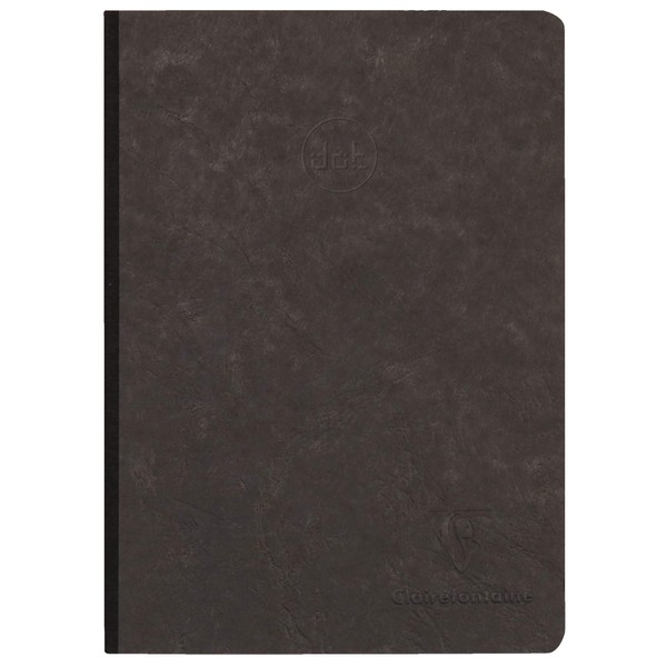 Clairefontaine 'Age Bag' Clothbound Notebook, A5, Dot, 192 Pages - Black