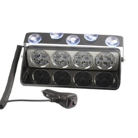 Riloer LED Emergency Strobe Light, Windshield Dash Dashboard Interior Flash, Roof Warning Light, Car/Truck LED Light with Suction Cup