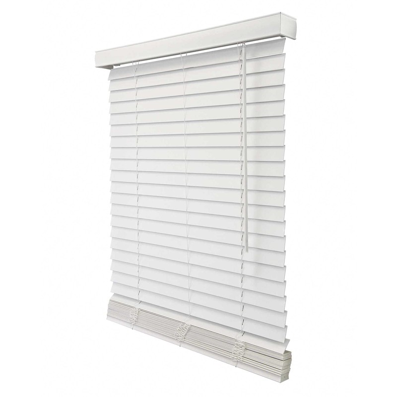 CHICOLOGY Faux Wood Blinds, Cordless, Room Darkening, 23''W x 60''H,