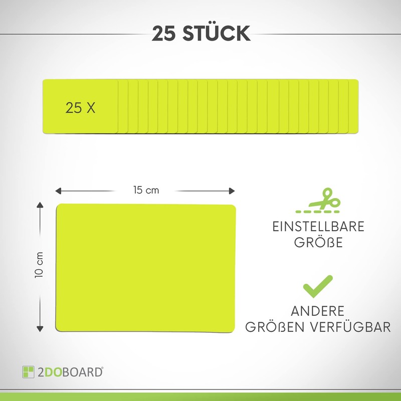 25 Scrum Magnets Re-writable 15 x 10 cm for Agile,