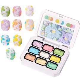 Gel Paint for Nails | Paint Nail Gel - 9 Colors Art Palette Set for Manicure Decoration Drawing Sculpture Molding Salon Women Girls