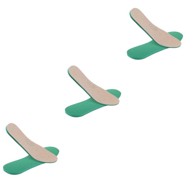 Minkissy 3pairs Leather Shoes Insoles Sweat Absorption Pads Breathable Sports