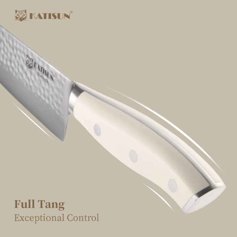 14PCS Hammer Forging Chef Steak Santoku Fruit Knives Set Sharp