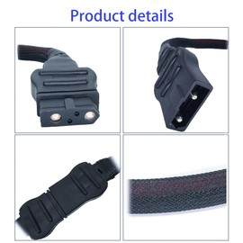 2-Pin Cable Plow and Truck Side Fit for Western Fisher Snow Plow, Replace Plow Side 21294 8245 and Truck Side 61169 8274 Battery Cable Harness Kit