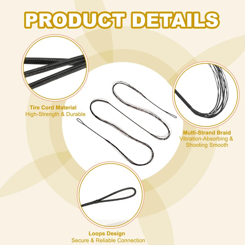 PATIKIL 68 Inch Bow String Replacement, Archery Bowstrings Accessories 12