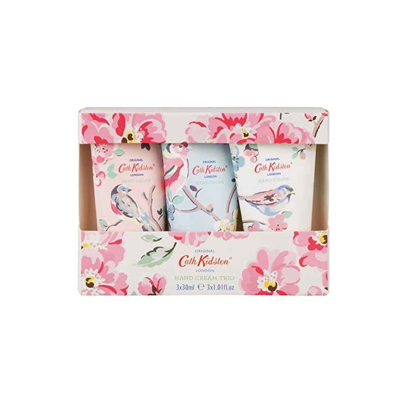 Cath Kidston Assorted Blossom Birds Hand Cream Trio, 3 x