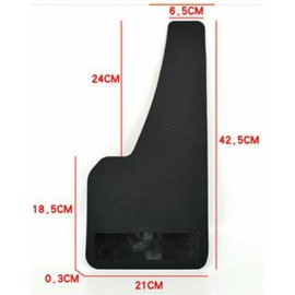 Unbranded 2Pcs JDM Power 3D Carbon Fiber Car Mudflaps Mud Guard Fender Universal