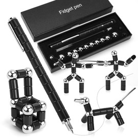 Finger Pen, Magnetic Pen, Trendy Stress-Relief Toy for Teenagers, Work Decompression Gadgets，Teenager's Birthday Gift Ideas，Gifts Suitable for Boys and Girls. (Black)