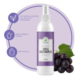 Tónico Facial de Uva y Niacinamida para Piel Normal a Mixta 500 mL