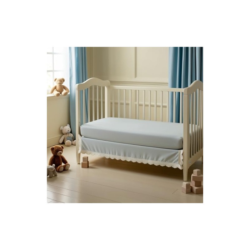 Cot Bed Fitted Sheet 100% Cotton 200 Thread Count 15cm