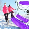 Slippery Racer Downhill Xtreme Flexible Adults and Kids Plastic Toboggan