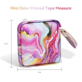 Aaymoous Tape Measure Body Measuring Tape，Mini Tape Measure Retractable Soft Tape Measure for Sewing Cloth Fabric Body Measurements，Fabric Tape Measure Clothing Measuring Tape Pink