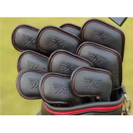 PXG [MAGNETIC] PXG Iron Head Cover 11 Pcs 3-W, G, S, L (Black & Red Stitches)