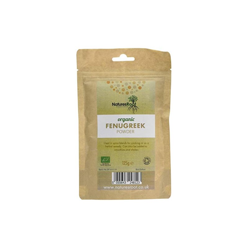 Natures Root Organic Superfoods Fenugreek Powder - 125g