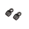 Bicycle Mudguard Attachment Clip Holder V Struts Black Pack of