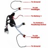 Vspec H4 9003 Headlights Relay Wiring Harness Kits for H6054