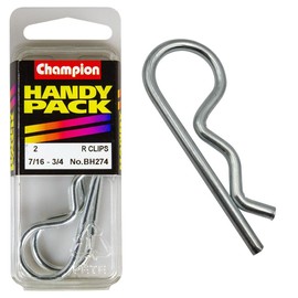CHAMPION FASTENERS BH274 SHAFT R CLIPS 7/16" x 3/4" PACK OF 2