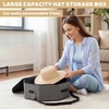 Zynaxir Hat Boxes with Lids, Hat Storage Box for Travel,