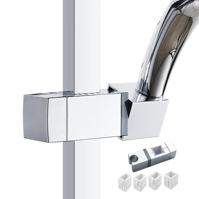 Adjustable Shower Bracket, Shower Head Holders, No Drilling Slip-On Design
