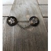 Silver Oak Branch on Bronze Brass Gold Antique Metal Buttons