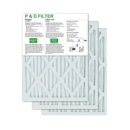 P & D filter 16x20x1 MERV 13 Furnace Air Filter (3-Pack) | High Efficiency HVAC Filter | Fits Standard AC & Furnace Systems，Actual Size: 15.75 x 19.75 x 0.75 inches