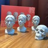 Generic Artists Head Models Mannequin Set, 4 Pieces, Includes Muscle