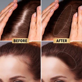 Boobeen Hair Root Touch-Up Stick, Waterproof Concealer Pen for Hairline Shadow Hair Colour Shadow Instant Cover Thin Hair, for Grey Roots and Hair Loss