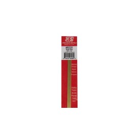 K&S 8235 Brass Strip, 0.025" Thick x 1/4" Wide x 12" Long, 1 Piece, Made in The USA