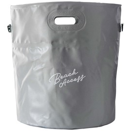 Beach Access Surfers Large Capacity Portable Wet Bag 50L Foldable Wet Bucket Black (Multi-Purpose Outdoor Bucket for Surfing, Fishing, Diving, Camping) Gray