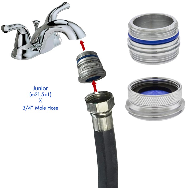 Cache to Hose Faucet Adapter - Convert Hidden Aerator to