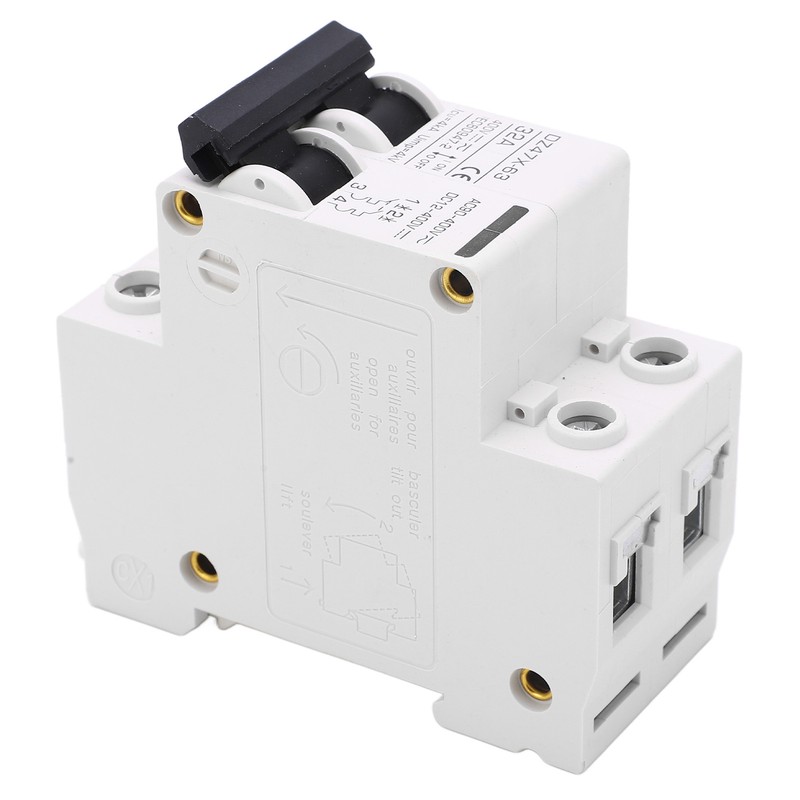 2P Miniature Circuit Breaker DIN Rail Mount Disconnect Switch for