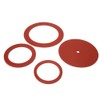 Leftwei 4Pcs Jewelry Rubber Gasket, Rubber Casting Machine Gasket Professional