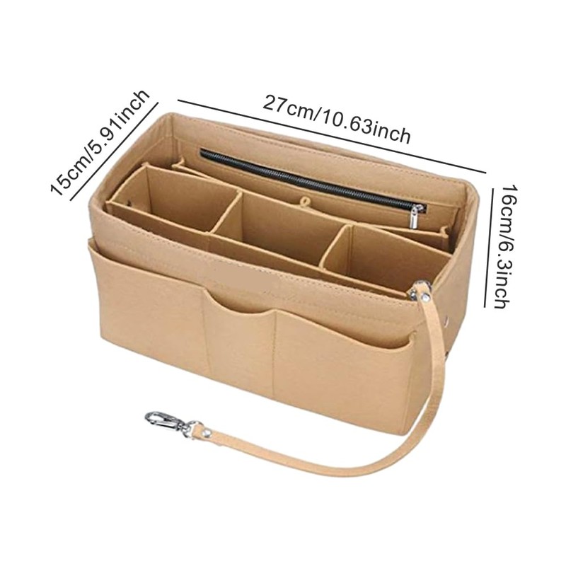 DSFSAEG Tote Bag Organiser Insert With Small Purse, Large Capacity