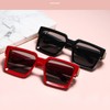 Oversized Rectangle Sunglasses Women Men Square Trendy Retro Fashion Sunglasses